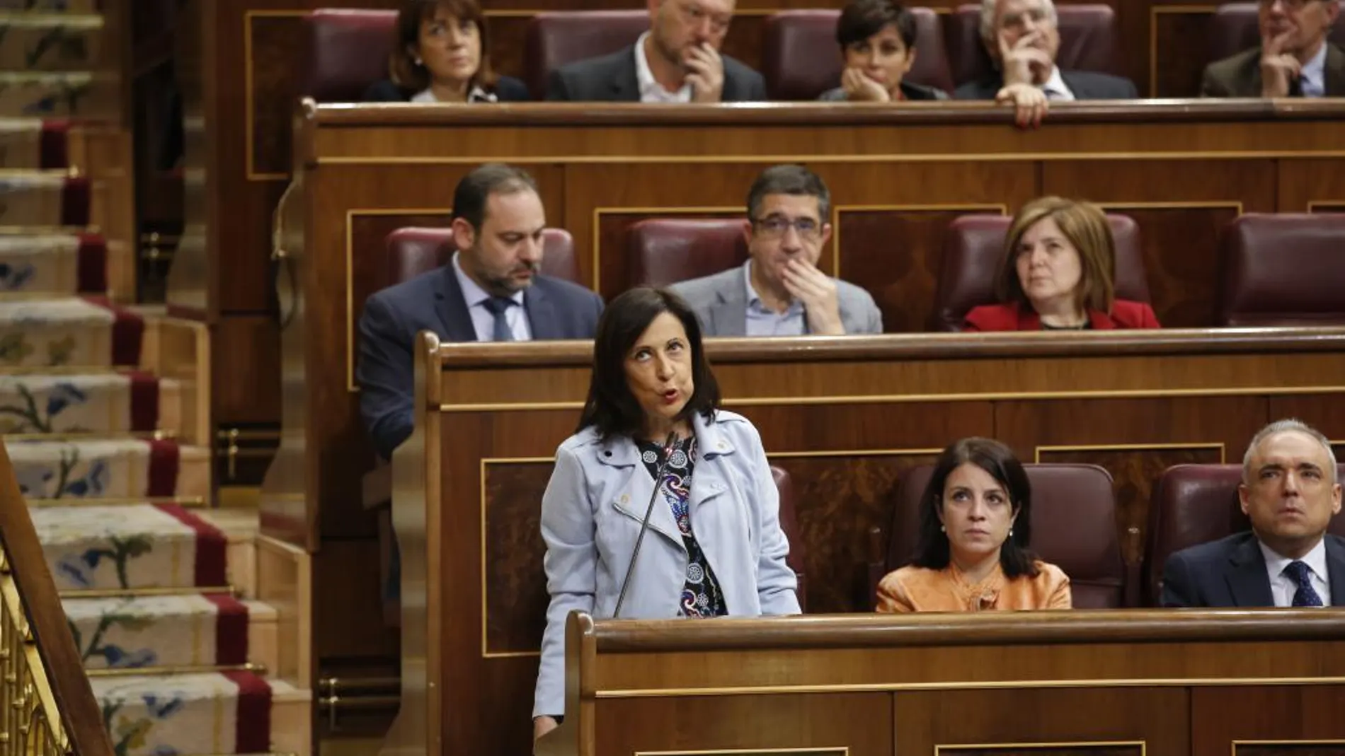 Margarita Robles, durante su intervención en el Pleno del Congreso / J. Fdez.-Largo