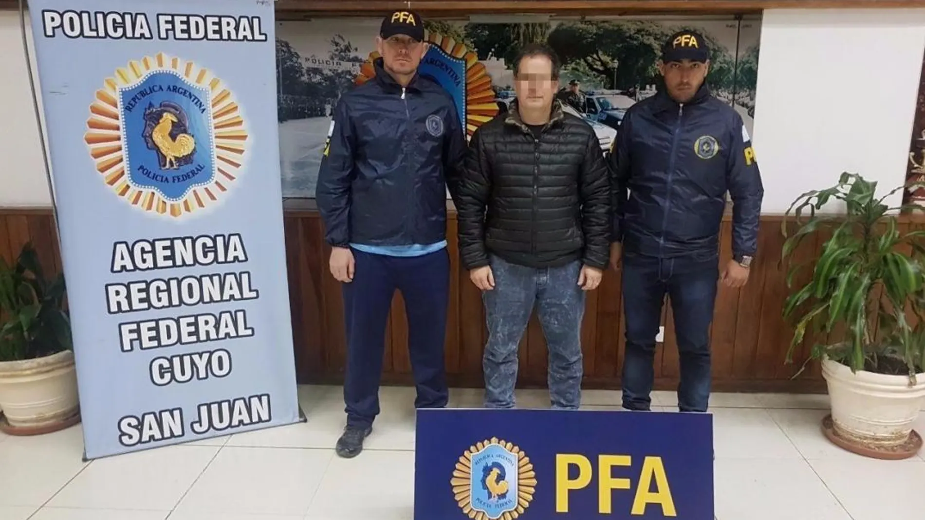 Carlos Fernández, el día de su detención en Argentina