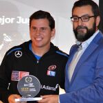 Paquito Navarro, recibiendo el premio de Mejor Jugador
