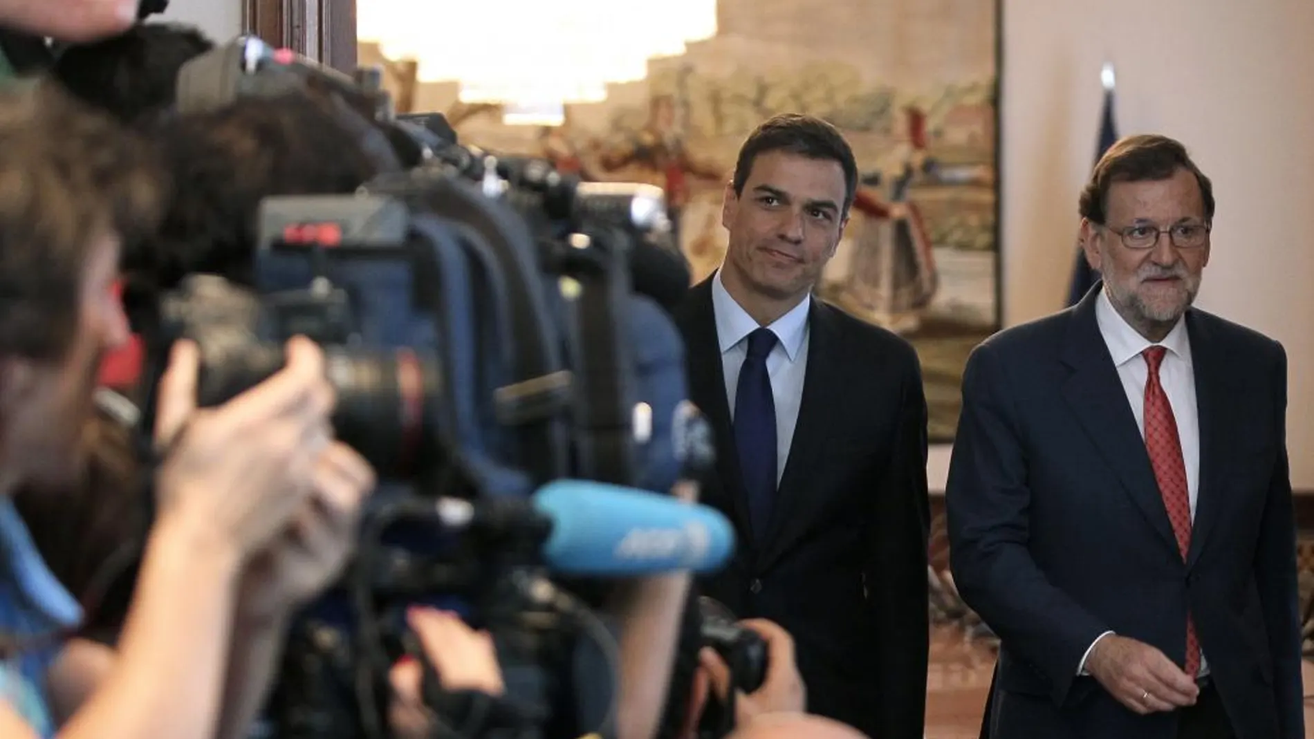 Mariano Rajoy y Pedro Sánchez el pasado 2 de agosto