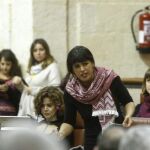 Imagen de la bancada del Grupo Parlamentario de Podemos, durante una intervención de Teresa Rodríguez en la Cámara andaluza