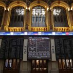 Paneles de la Bolsa de Madrid