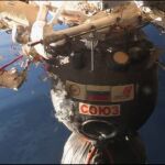 Imágen de los astronautas de la nave Soyuz/ATlas
