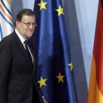 El presidente del Gobierno español, Mariano Rajoy, a su llegada a la cumbre de líderes de estado y gobierno del G20, en Hamburgo (Alemania)