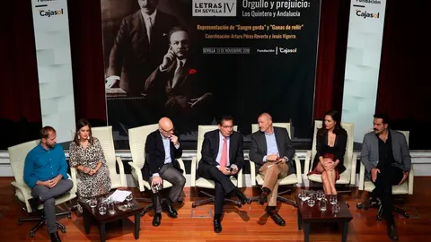 El presidente de la Fundación Cajasol, Antonio Pulido, presentó ayer las jornadas tituladas «Orgullo y prejuicio: Los Quintero y Andalucía» (Foto: Manuel Olmedo)