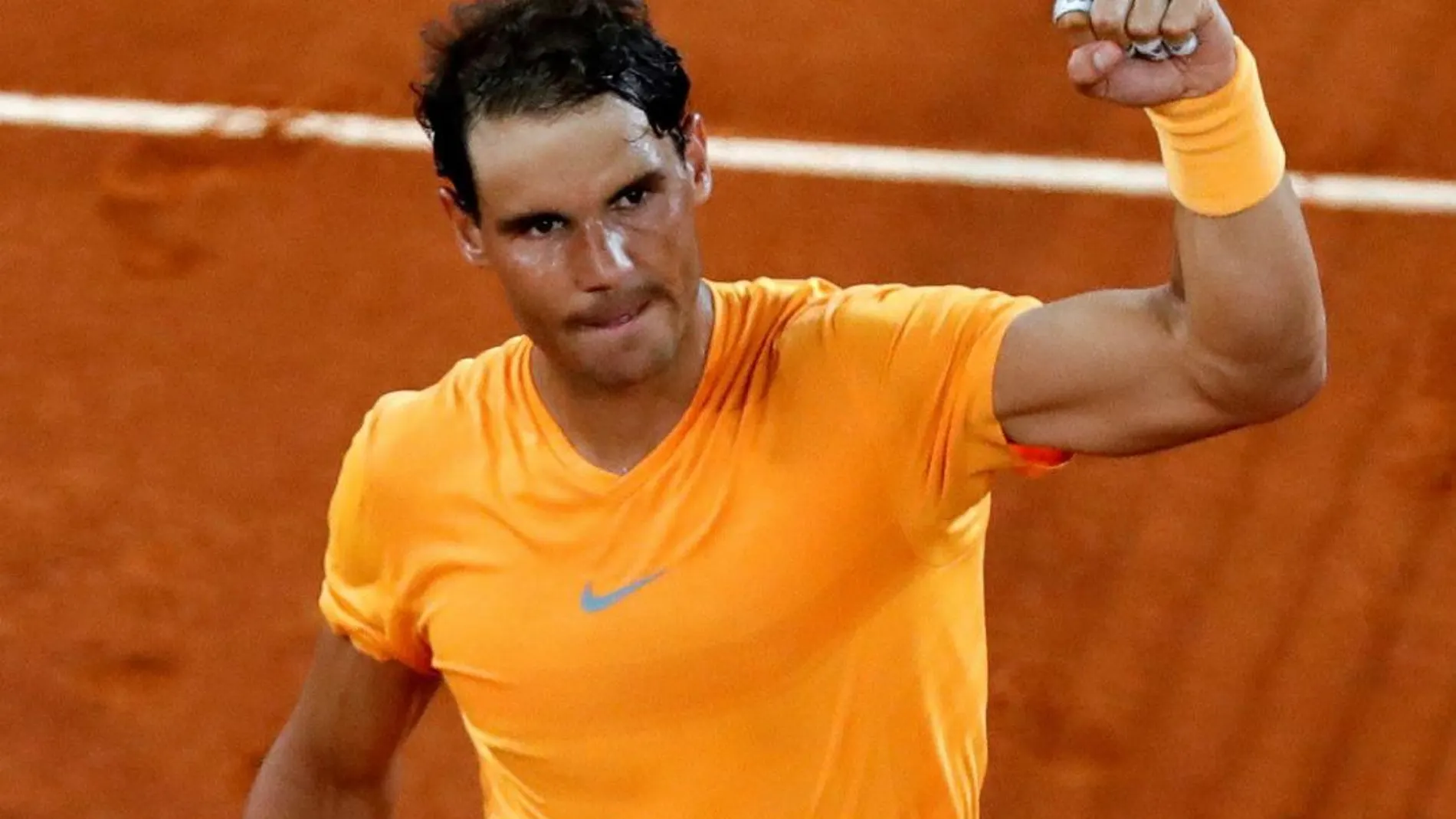 El tenista español Rafael Nadal, tras derrotar al argentino Diego Schwartzman. EFE/Kiko Huesca