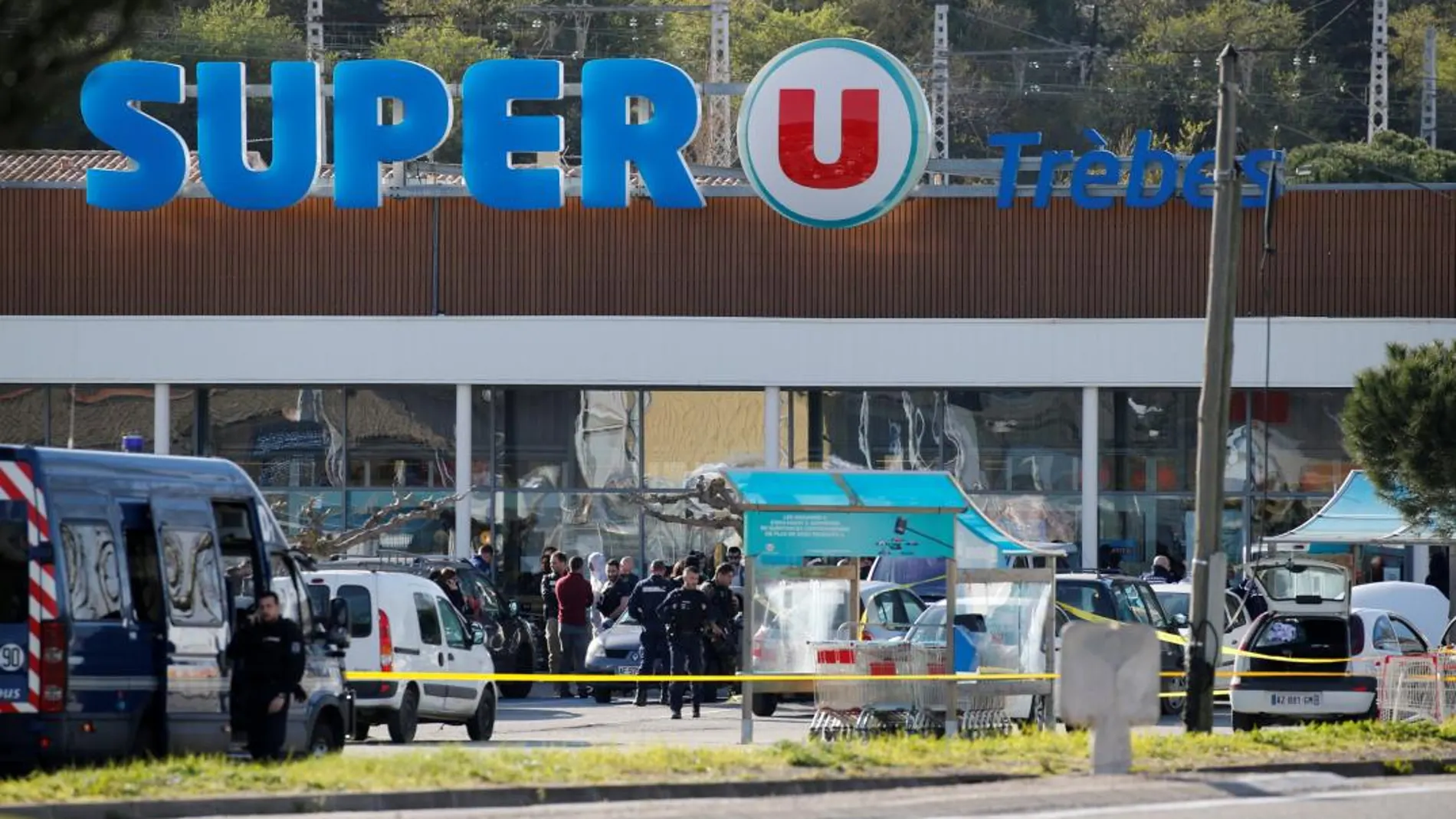 El supermercado donde se produjo el atentado