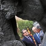 Artur Mas llamó a los partidos a concentrar esfuerzos durante la visita al Museo Apel.les Fenosa en El Vendrell