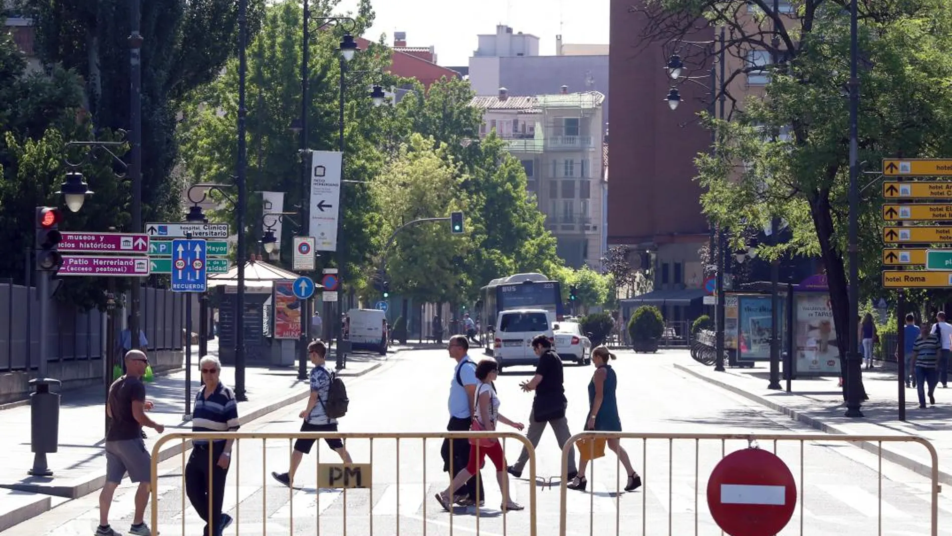 El centro de Valladolid volvió a cortarse al tráfico este fin de semana