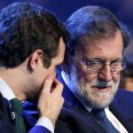Pablo Casado y Mariano Rajoy, en una imagen de archivo