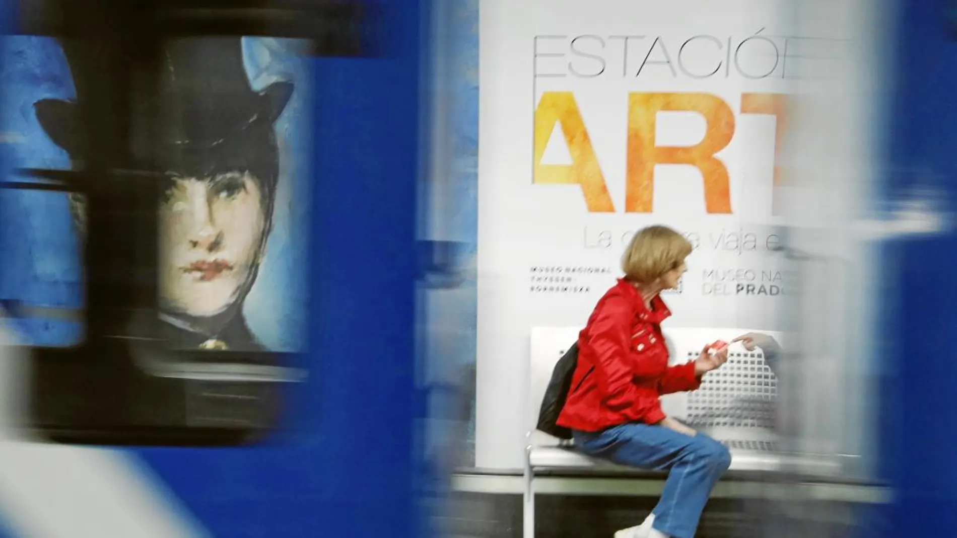 Atocha es «La Estación del Arte», con 36 vinilos de obras maestras de la pintura