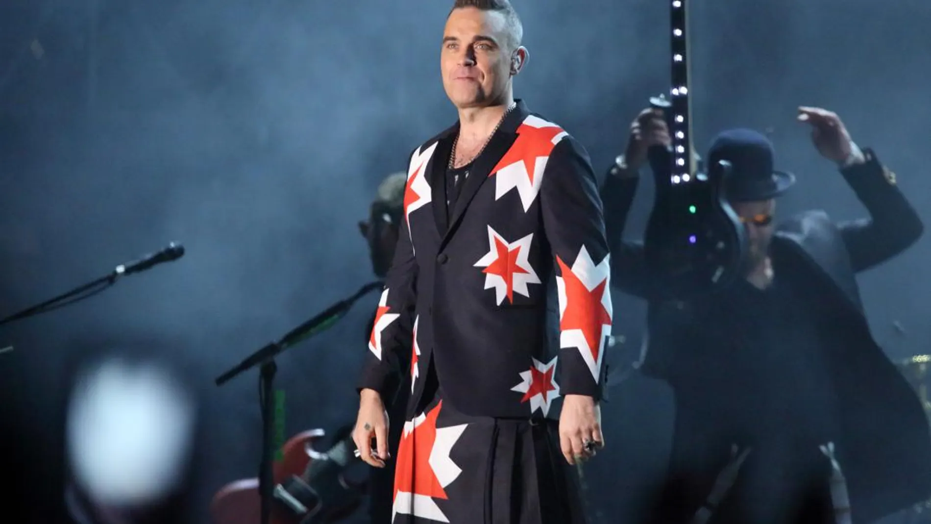 El cantante británico Robbie Williams