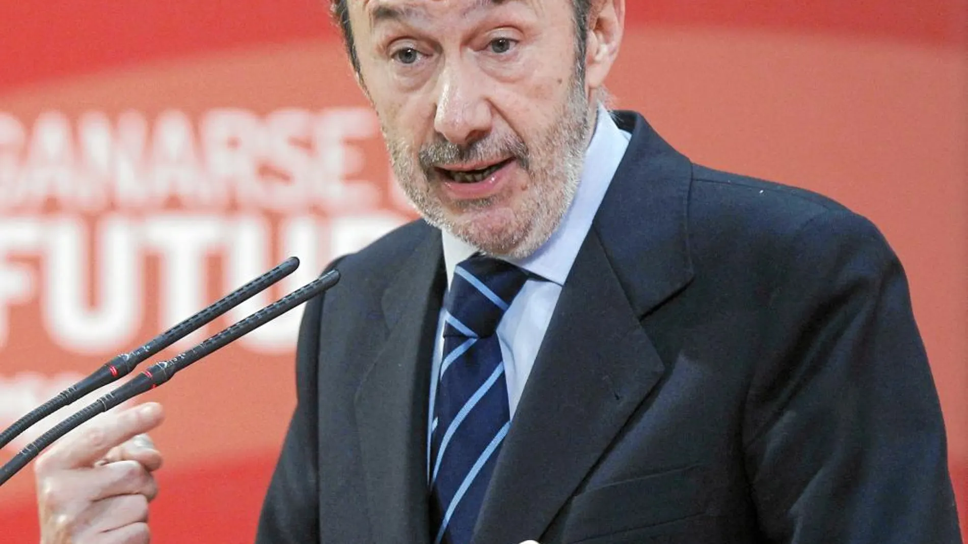 El secreterio general del PSOE, Alfredo Pérez Rubalcaba