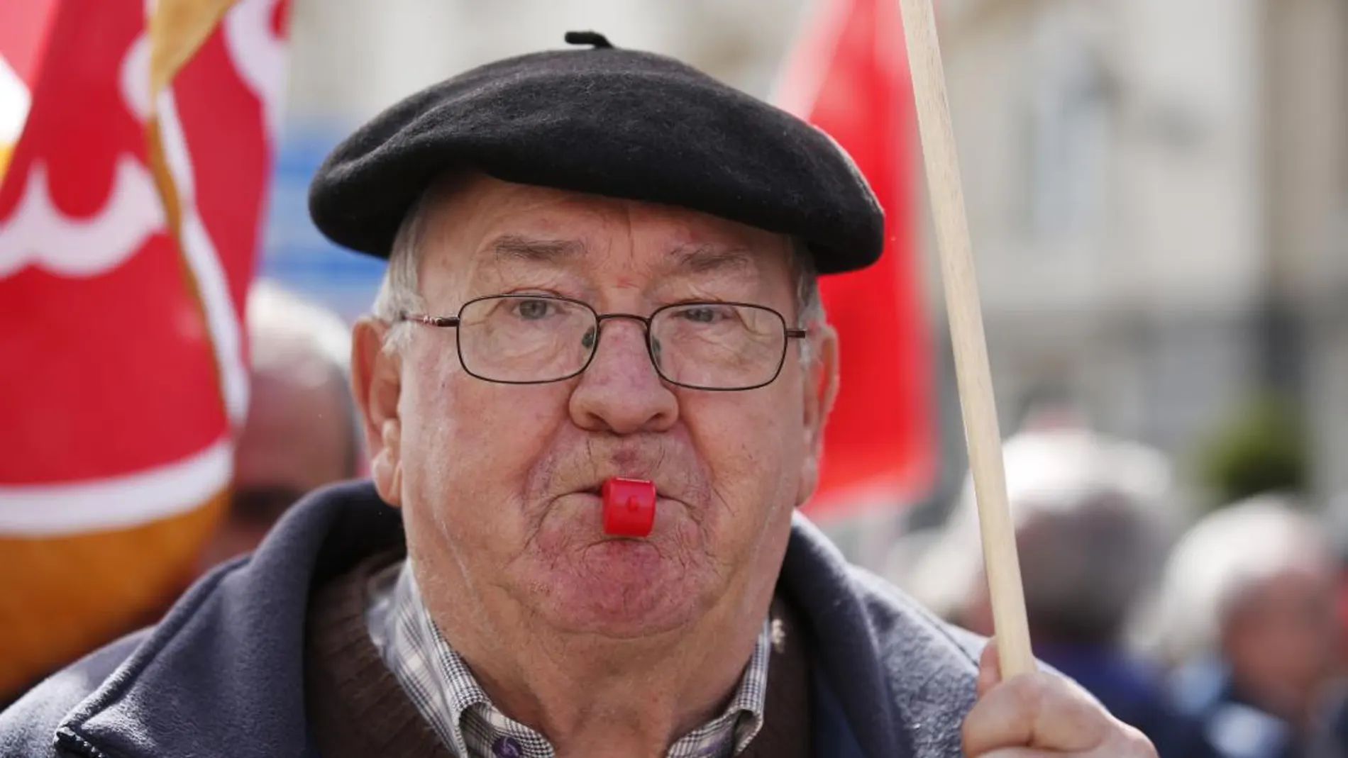 Manifestación para pedir una mejora en las pensiones. Foto: J. Fdez.-Largo