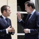 Rajoy y Macron en una imagen de archivo (EFE)