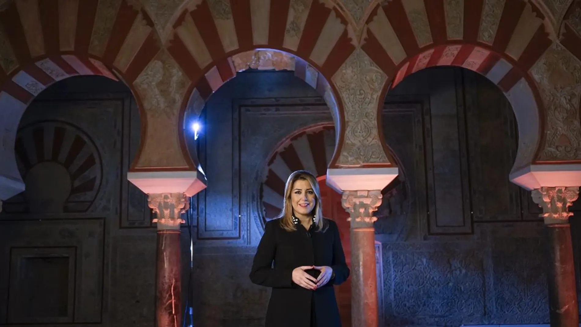 Susana Díaz se dirigió a la sociedad andaluza desde Medina Azahara para potenciar su candidatura a ser declarada Patrimonio de la Humanidad