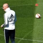 Zidane, en el entrenamiento