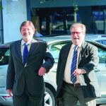 Francisco Javier Guerrero, a la izquierda, junto a su abogado Fernando de Pablo