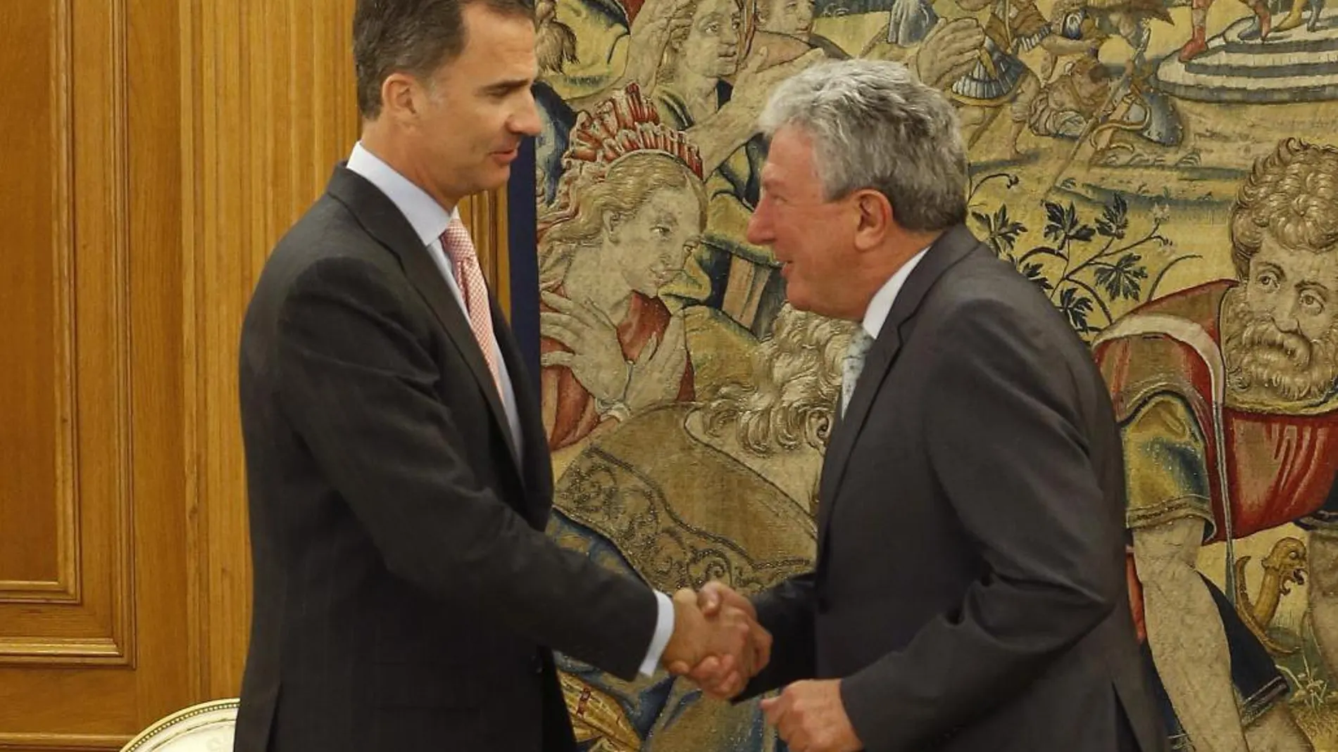 El Rey ha recibido esta mañana en el Palacio de la Zarzuela al diputado de Nueva Canarias Pedro Quevedo