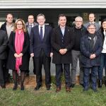 Puig se reunió ayer con empresarios en el Parque Logístico de Valencia (PLV), ubicado en el Polígono Industrial El Oliveral en Riba-roja