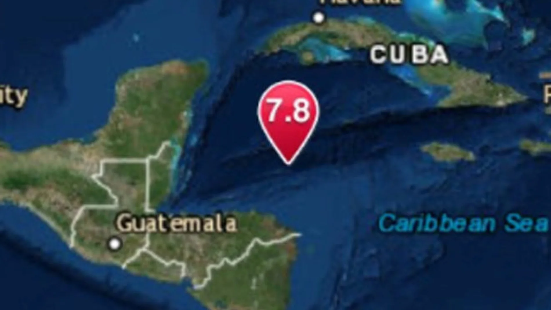 Un fuerte terremoto en el Caribe entre Honduras y Cuba con alerta de tsunami