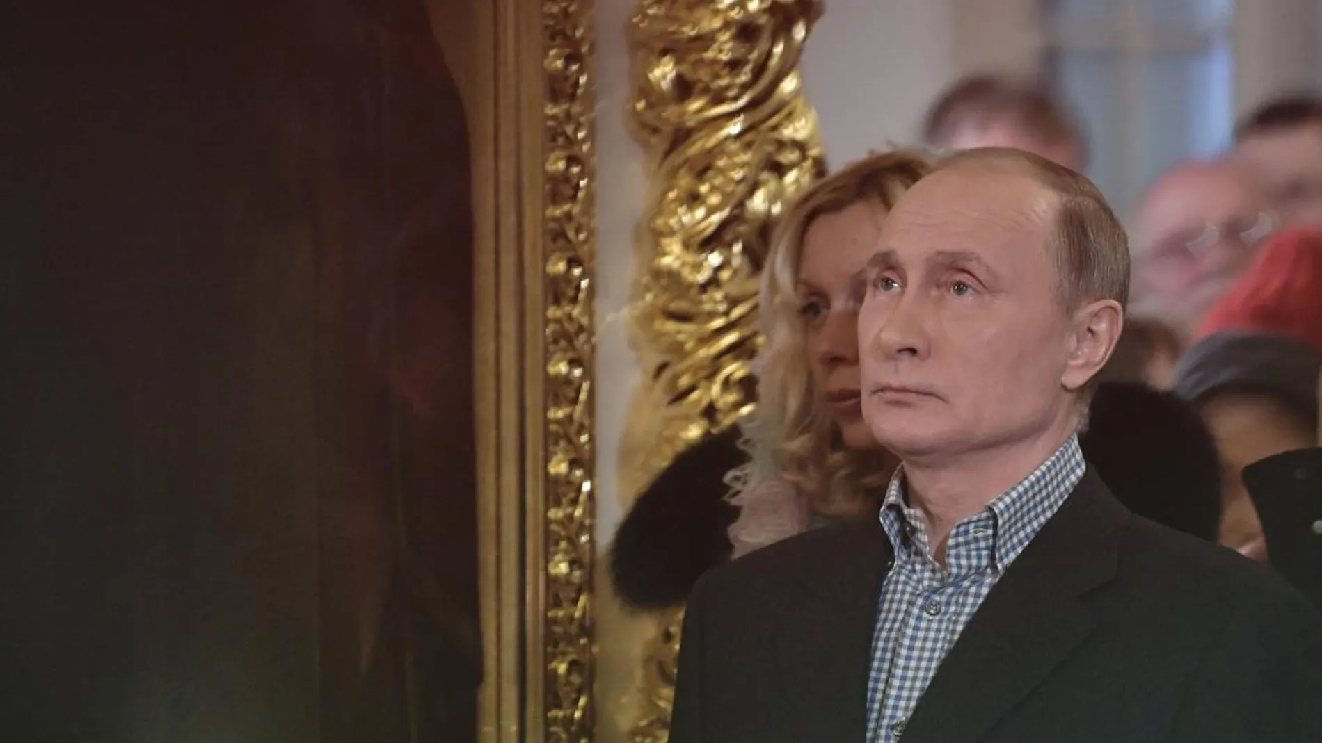 Vladimir Putin, ayer en San Petersburgo