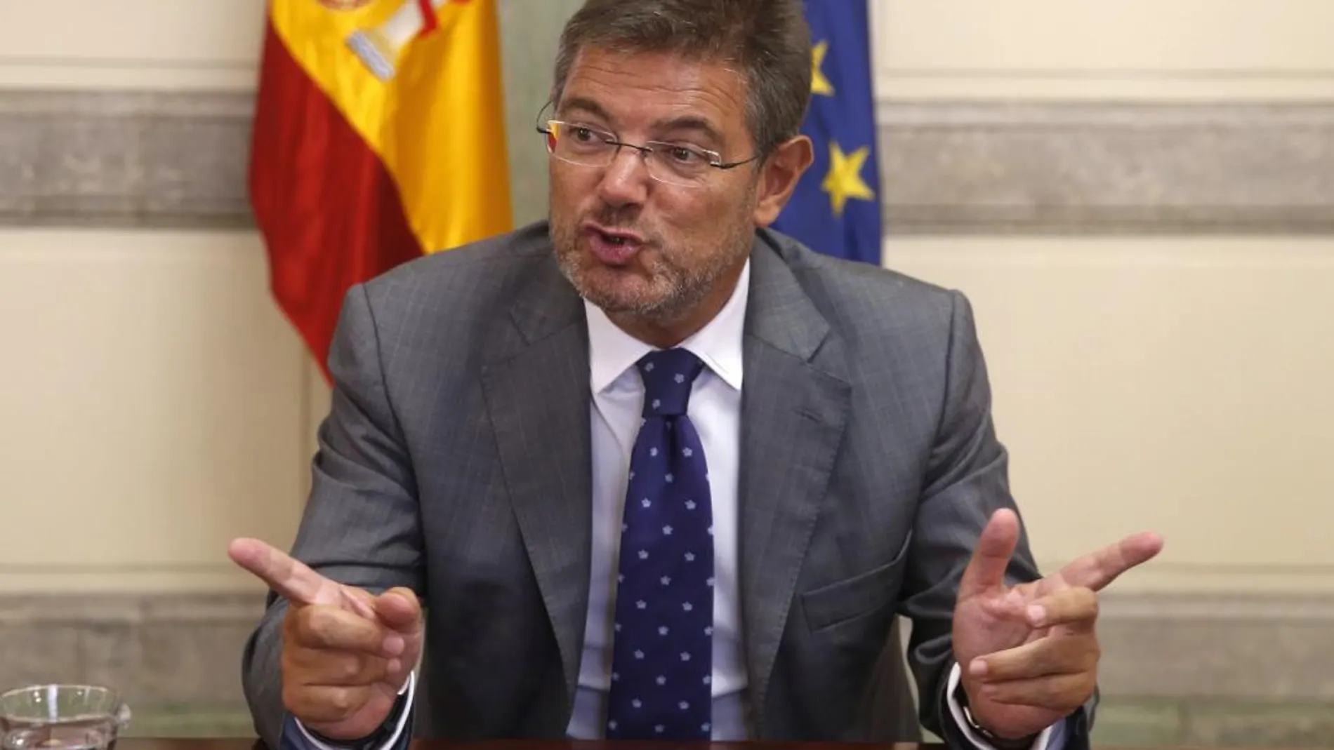 El ministro de Justicia en funciones, Rafael Catalá