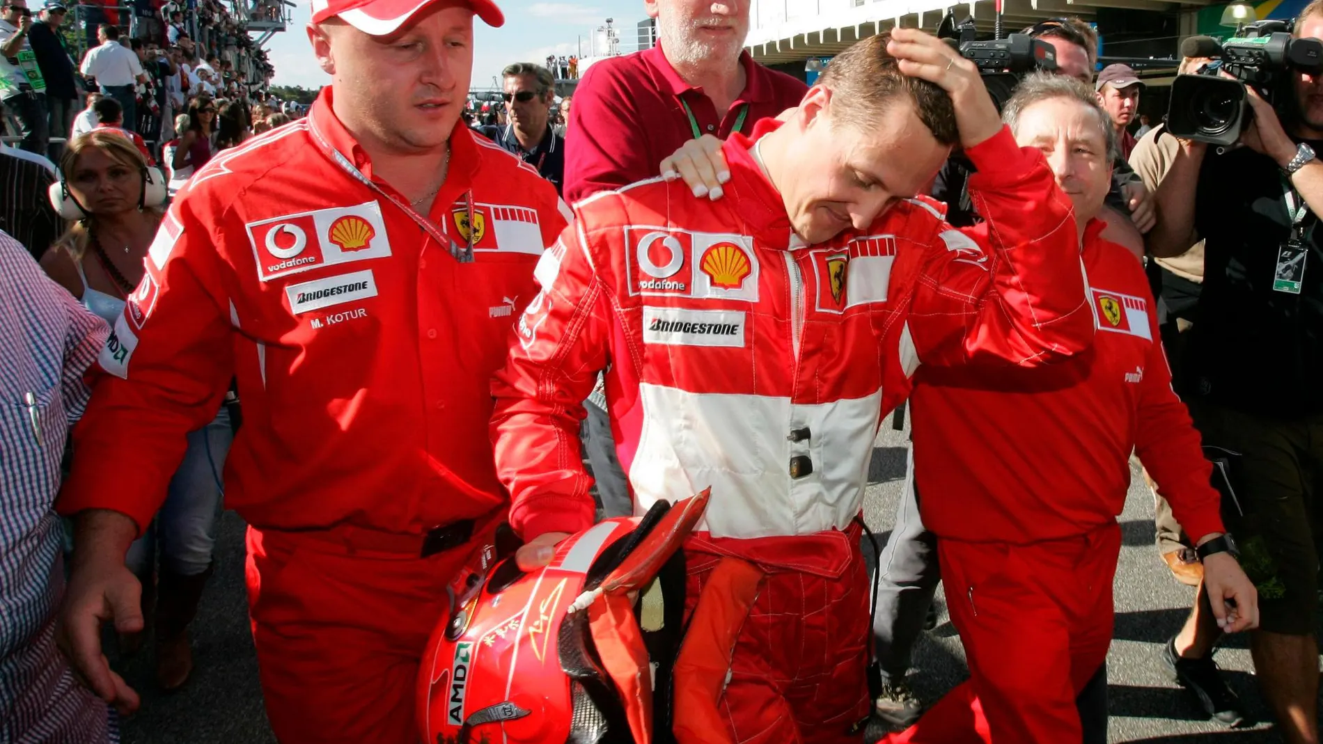 El heptacampeón del mundo Michael Schumacher, en su etapa en Ferrari