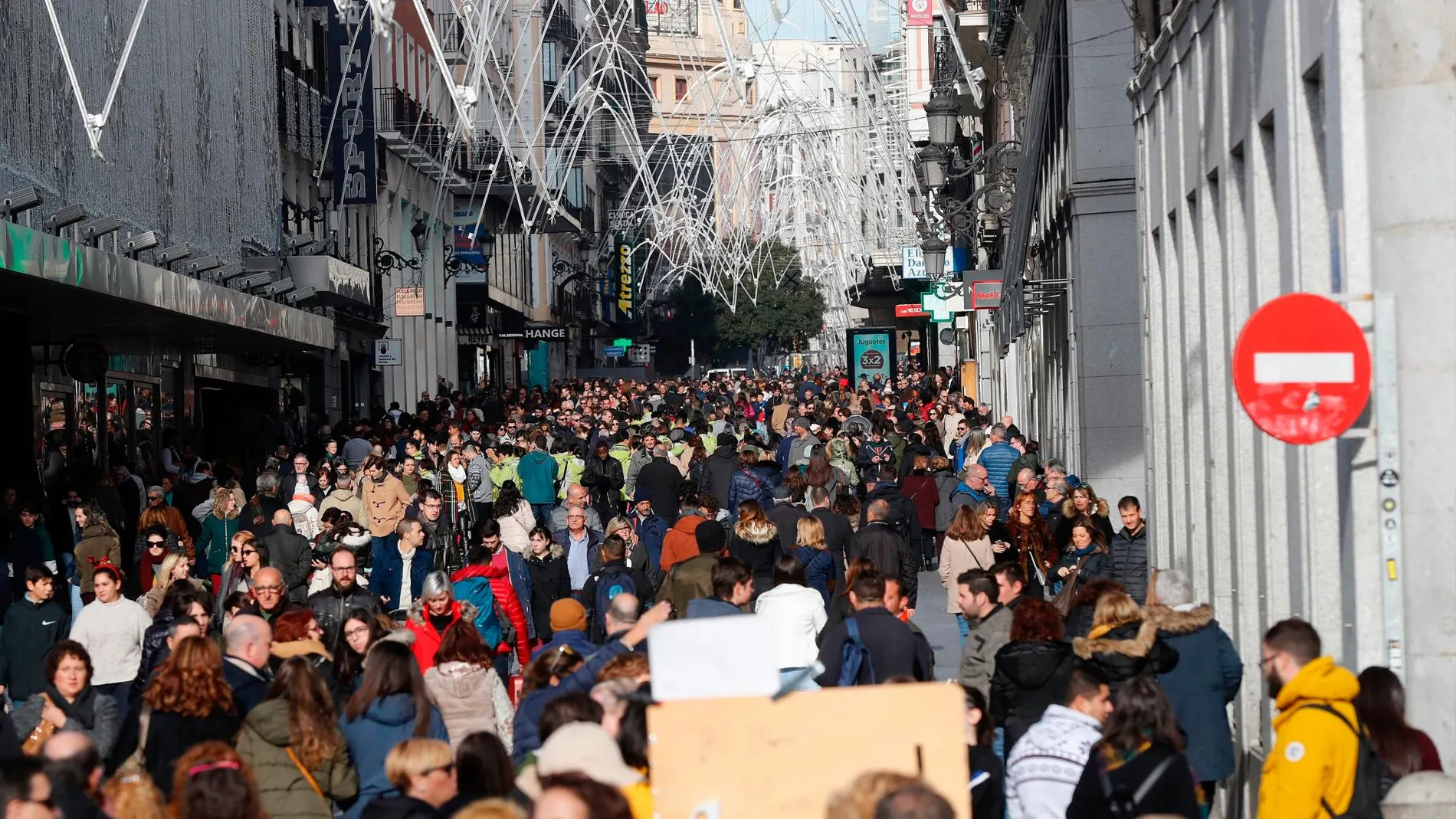 Vista de la calle Preciados de Madrid / Foto: Efe