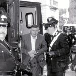 Momento de la detención de Riina en Paler, en 1993
