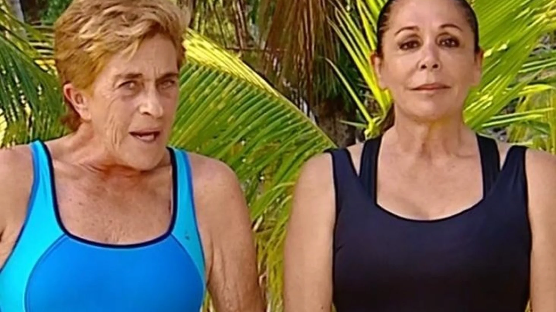 Isabel Pantoja y Chelo García Cortés durante su reencuentro