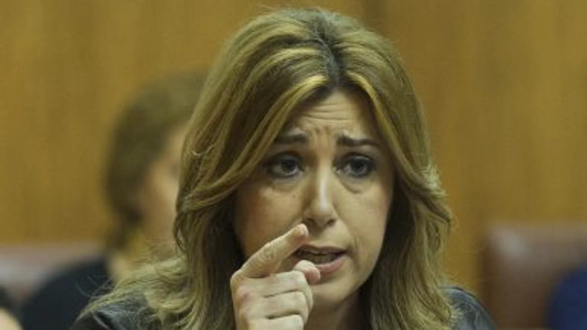 Susana Díaz, ayer en el Parlamento andaluz