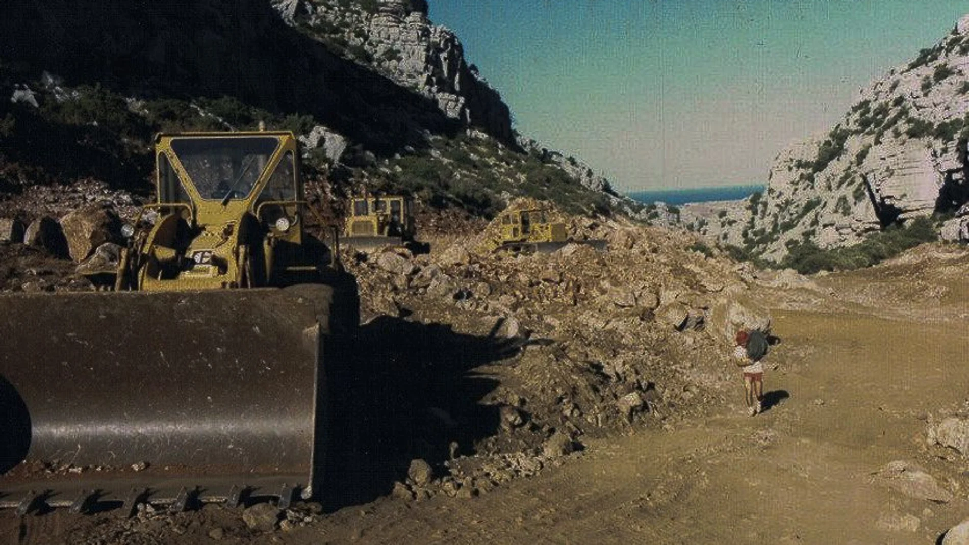 Imagen de los trabajos que acarreó en la sierra un permiso de investigación que se concedió en la década de los 80