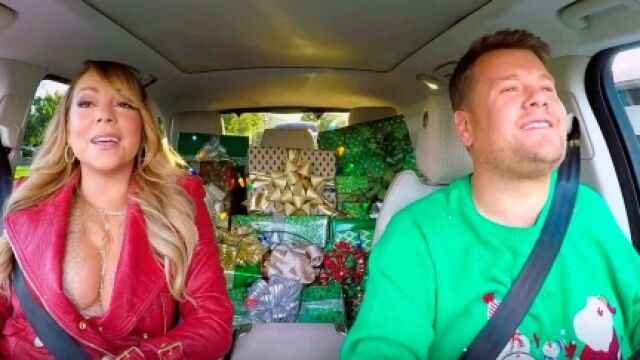 El villancico estelar del año: James Corden canta con Mariah Carey, Lady Gaga, Adele, Elton John...