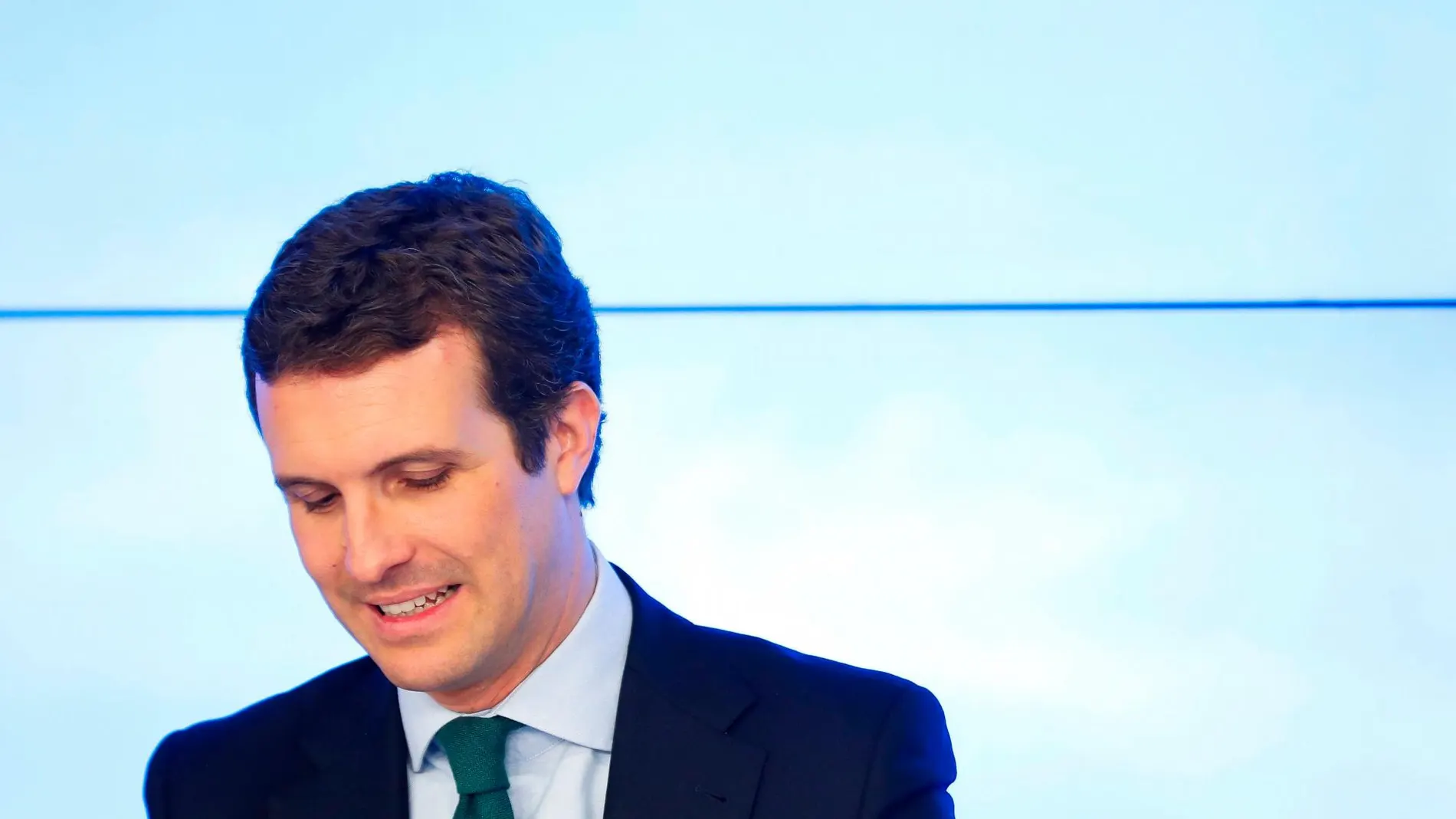 Pablo Casado, durante la reunión del Comité Ejecutivo Nacional del PP. EFE/Emilio Naranjo