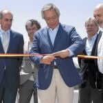 El presidente de la Diputación de Salamanca, Javier Iglesia, en una de las últimas aperturas de infraestructuas en la provincia