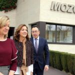 La consejera de Economía y Hacienda, Pilar del Olmo, y la secretaria de Estado de I+D+i, Carmen Vela, visitan la empresa vallisoletana Mozo-Grau