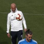 Zidane y Bale, en el entrenamiento