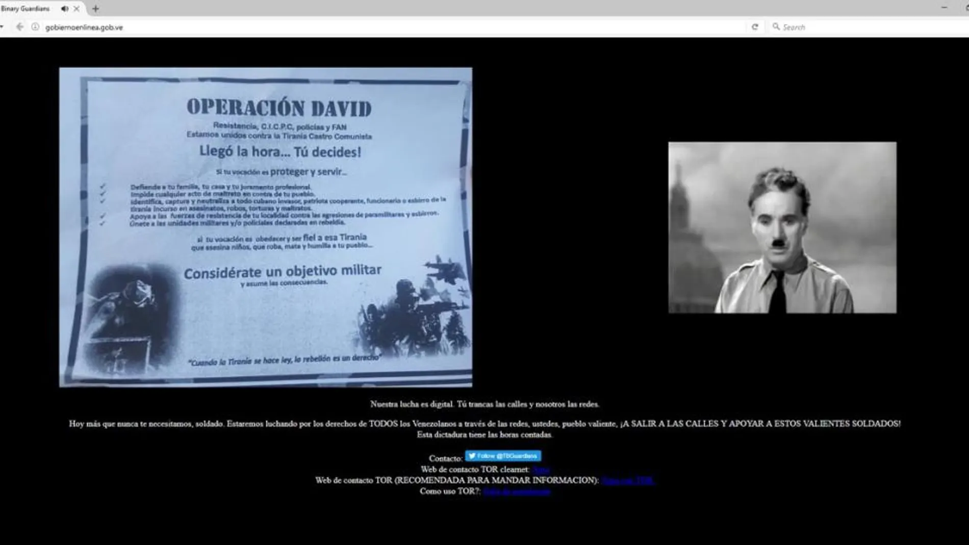 Piratas informáticos «hackean» las principales webs oficiales venezolanas