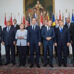 Foto de familia de los líderes de Europa Central y del Este
