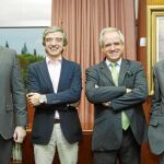 De izquierda a derecha, Damián Tokmaier, Gerardo Cabañas, Pedro Malla y Agustín García