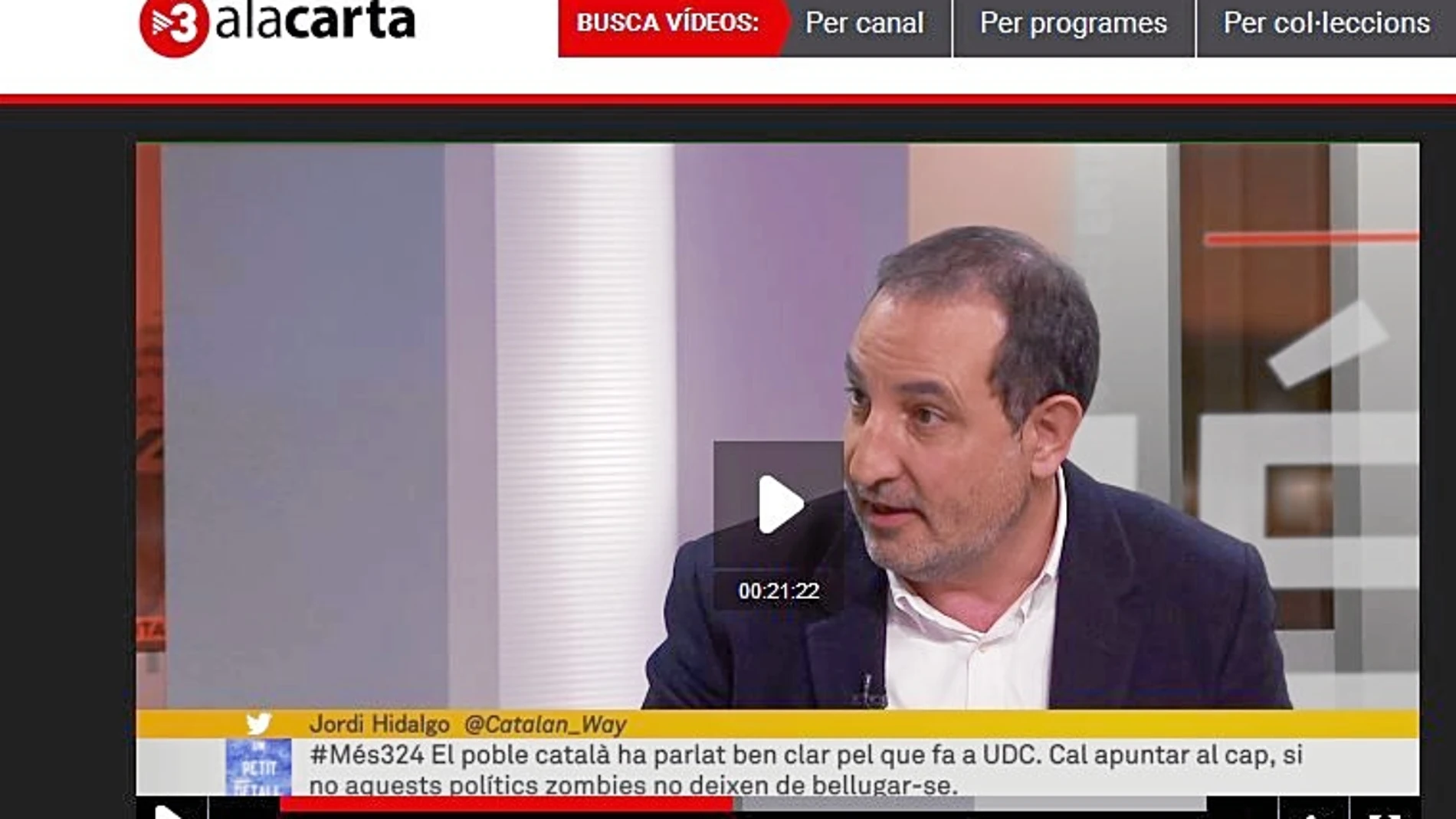 TV3 publica amenazas contra Unió