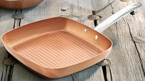 Completa tu juego de sartenes de cobre con la sartén plancha