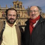 Antonio Colinas y Alfredo Pérez Alencart, en Salamanca