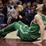 El alero Gordon Hayward, tras lesionarse