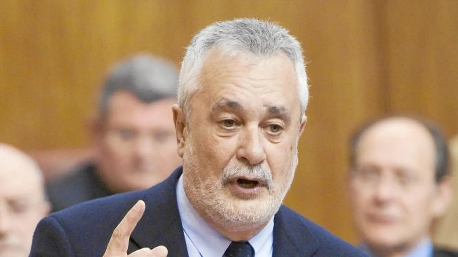 El presidente de la Junta, José Antonio Griñán, esta semana en el Pleno del Parlamento
