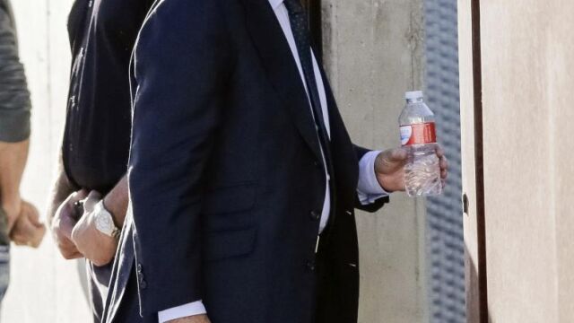El expresidente de Caja Madrid Rodrigo Rato, a su llegada a sede de la Audiencia Nacional