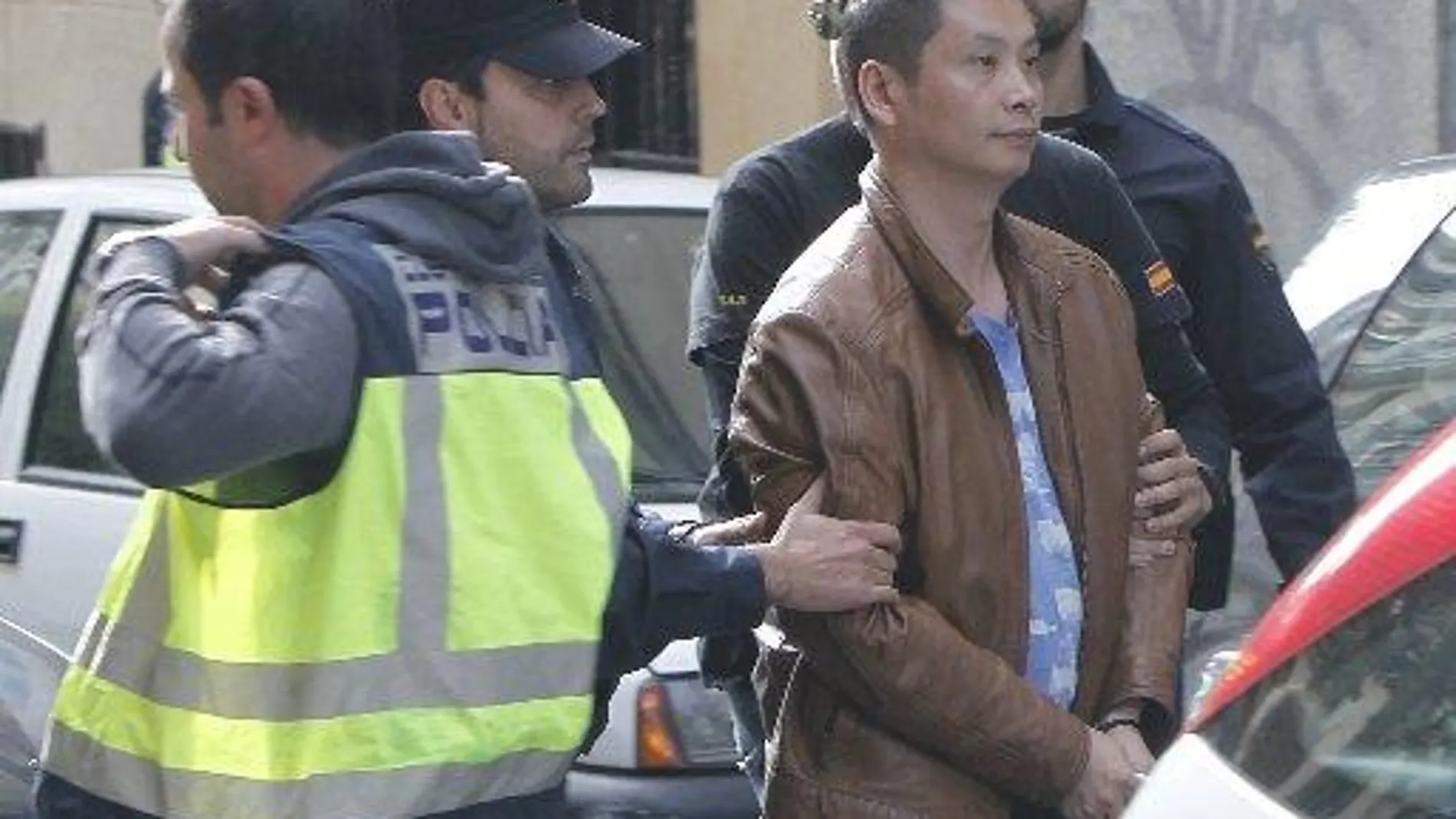 El líder de la trama, Gao Ping, sale ayer de la Audiencia Nacional