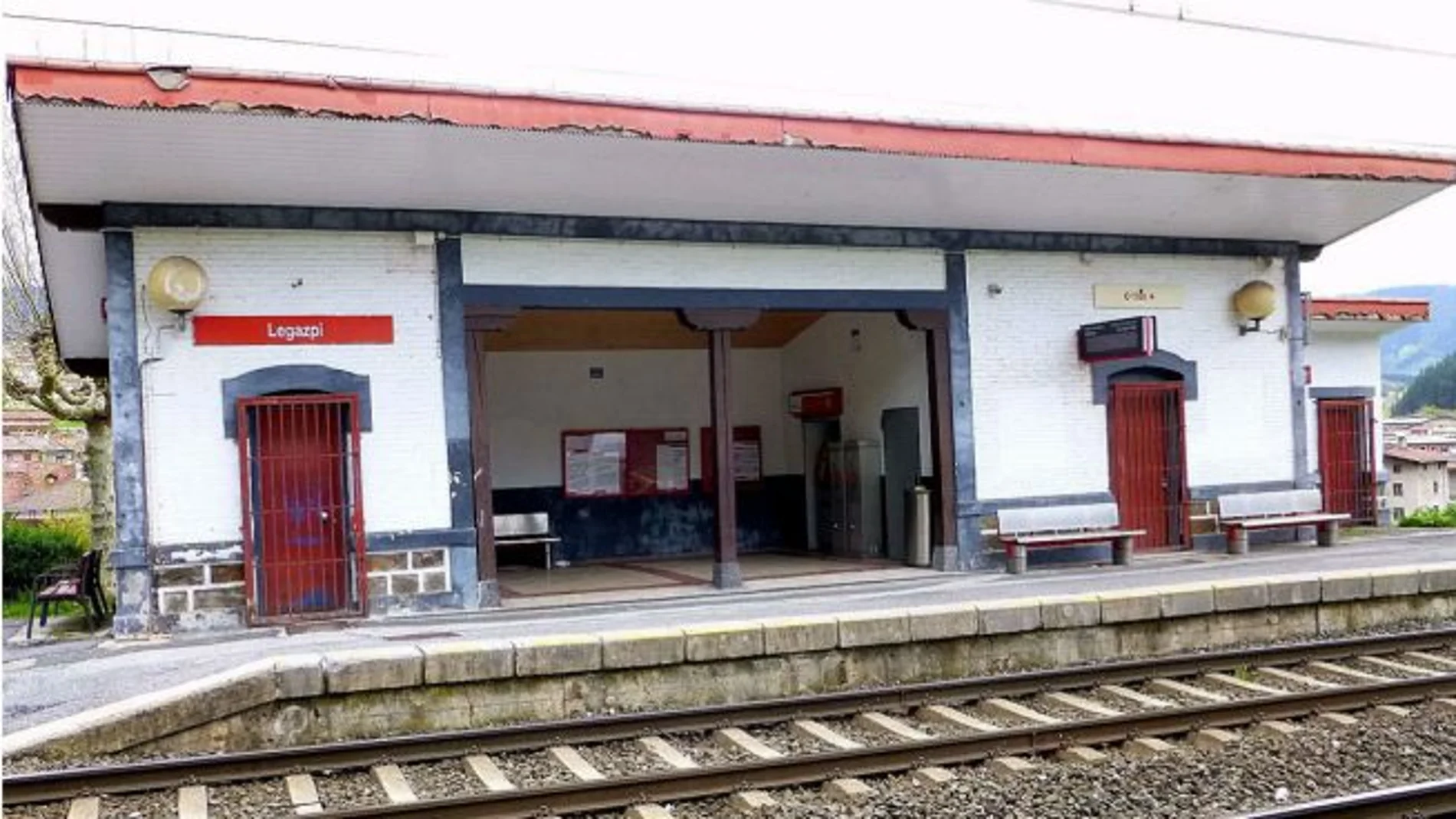 Apeadero de tren en Legazpi (Guipúzcoa), donde se produjo el trágico accidente