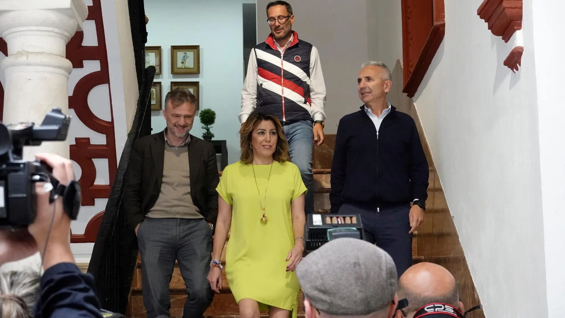 Susana Díaz, el pasado lunes en la sede del PSOE andaluz / Foto: LA RAZÓN